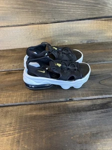 Nike Air Max Koko schwarz weiß gold Sandalen Damengröße 6 CW9705-001 - Bild 1 von 12