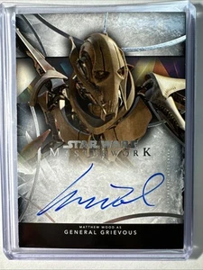 2024 Topps Star Wars Masterwork Matthew Wood As General Grievous On-card Auto - Picture 1 of 7