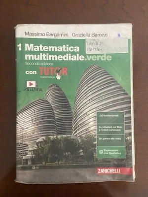 MATEMATICA MULTIMEDIALE. VERDE. VOL. 1 - 9788805353160 - Immagine 1 di 2