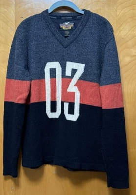 Suéter Pullover Harley Davidson Mujer 100% Lana Hecho en Japón Talla 1W 18/20 Foto 1 de 4
