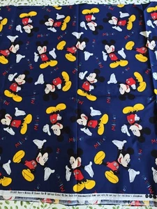 Spings Global Fabric Here's Mickey,  Mickey Mouse, Disney, 44"W x 3 Yards - Picture 1 of 2