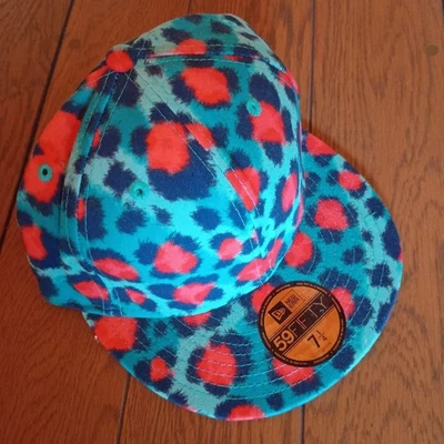 Boné masculino Kenzo 59Fifty estampa de leopardo edição limitada estilo ousado artístico D - Imagem 1 de 4