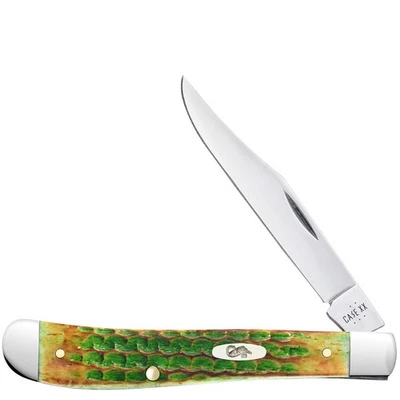 CASE XX KNIVES LIZARDSKIN CORN COB JIG SLIMLINE TRAPPER 61048 SS #22745 POCKET K