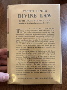 Digest of the Divine Law by Howard B. Rand Destiny Publishers HC DJ 1959 **NICE! - Picture 1 of 15
