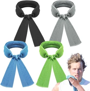 Paquete de 4 envolturas de enfriamiento para el cuello, toallas para y rostro, microfibra... - Imagen 1 de 8