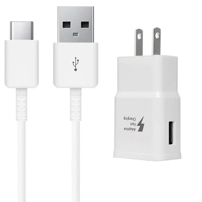 Original Samsung Galaxy Note 8 S8 S9 Plus Fast USB Wall Charger 4FT Type-C Cable - Image 1 of 4