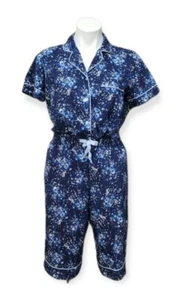 Cabernet By Sleep Sense Blue Floral Pajamas Women’s Sz XS 2 pc Short Set - Picture 1 of 10
