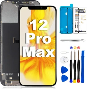 DISPLAY LCD PER APPLE IPHONE 12 PRO MAX FULL HD TOUCH SCREEN VETRO SCHERMO KIT - Imagen 1 de 6
