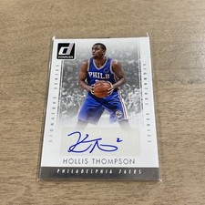 HOLLIS THOMPSON 2015-16 PANINI DONRUSS SIGNATURE SERIES AUTOGRAPHED CARD 