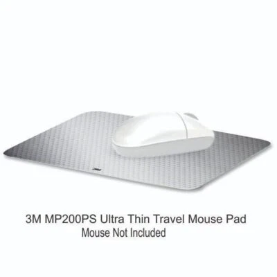 3M MP200PS Precise Mouse Surface Silver Ultra Thin Travel Mouse Pad 8.5"x7 - Image 1 of 2