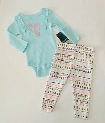 Bebé Niña Ropa 18 Meses Pantalones Body Conjunto de 2 Piezas Lindo Conjunto de Invierno Nuevo Foto 1 de 3
