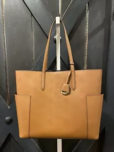 LAUREN Ralph Lauren Carlyle Logo Tragetasche Handtasche Handtasche in braun - Neu ohne Etikett - Bild 1 von 2