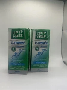 Paquete de 2 soluciones de lentes de contacto suaves multipropósito húmedas puras libres de Opti 4 oz - Imagen 1 de 6