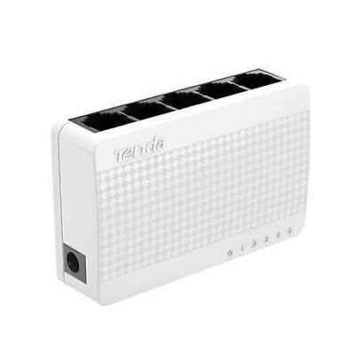 SWITCH HUB 5 PORTE RETE LAN ETHERNET 10/100M RJ45 Tenda S105 Mini Eco Fast Ether - Immagine 1 di 2