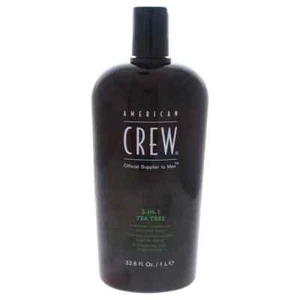 American Crew 3 In 1 Tea Tree Shampoo Conditioner and Body Wash 33.8 oz - Picture 1 of 1