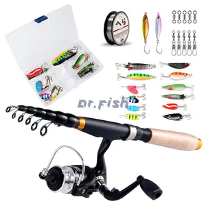 Combo de caña de pescar y carrete DR.FISH con juego de carrete giratorio - Imagen 1 de 7