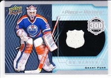 2013-14 Upper Deck A Piece of History 300 Win Club Jersey Grant Fuhr Oilers