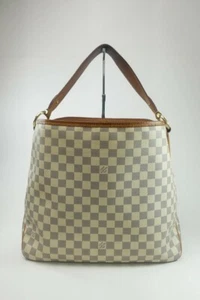 100％ Authentic Louis Vuitton Delightful MM Damier Azur Tote ShoulderBag handbag - Picture 1 of 12