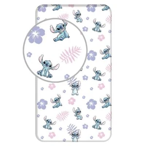Lilo & Stitch Single Fitted Sheet Children's Disney Bedding White 100% Cotton - Picture 1 of 4