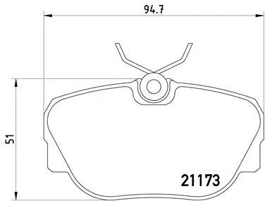 # 355017811 Pagid Disc Brake Pad Set - Image 1 of 1