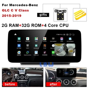 Para Mercedes Benz GLC X253 C W205 V W639 2015-2019 coche Android GPS multimedia BT - Imagen 1 de 12