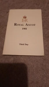 Royal Ascot 1981 Third Day Horse Racing Programme - Picture 1 of 8