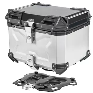 Top Case 45L Moto Alluminio XB45 Alluminio 45 Litri Siber 100% NUOVO 410x310x330MM - Foto 1 di 8