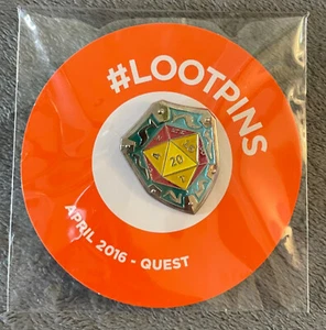 Loot Crate April 2016 - Quest Pin #LootPins New - Sealed - Picture 1 of 2