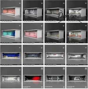 Diorama 1:64 Car Garage Model LED Lighting City Car Showroom Scene Display Model - Picture 1 of 188