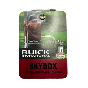 2004 PGA Buick Invitational Torrey Pines Golf Skybox Badge Tiger Woods John Daly - Picture 1 of 6