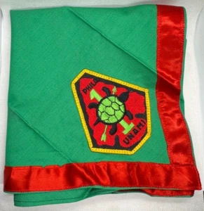 WWW BSA UNAMI ONE    NECKERCHIEF     GOLD  BORDER PATCH - Picture 1 of 1