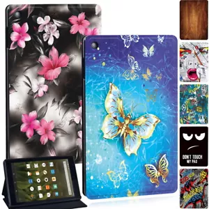 Leather Stand Cover Case For Amazon Kindle Fire 7/HD 8/8 Plus/HD 10/10 Plus +Pen - Picture 1 of 40