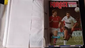 Notts Forest v Manchester United Man Utd League 1 1989/90 Season *FREE POST* - Picture 1 of 1