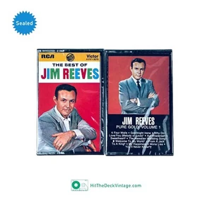 2x SEALED Jim Reeves Cassette Tapes: Best of AND Pure Gold Vol. 1 OG Country - Picture 1 of 3