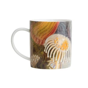 Taza de vida marina con ilustración de formas de arte Haeckel de la naturaleza - China fina - Imagen 1 de 3