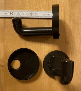 Zwei HEWI Wandhaken 520.70. braun 10 cm - Bild 1 von 2