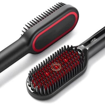 2023 Upgraded Hair Straightener Brush | TYMO Ionic Plus Straightening Brush w... - Image 1 of 4