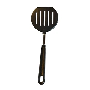 Ekco 12" USA Slotted Spatula Turner Kitchen Cooking Utensil Black Handle - Picture 1 of 4