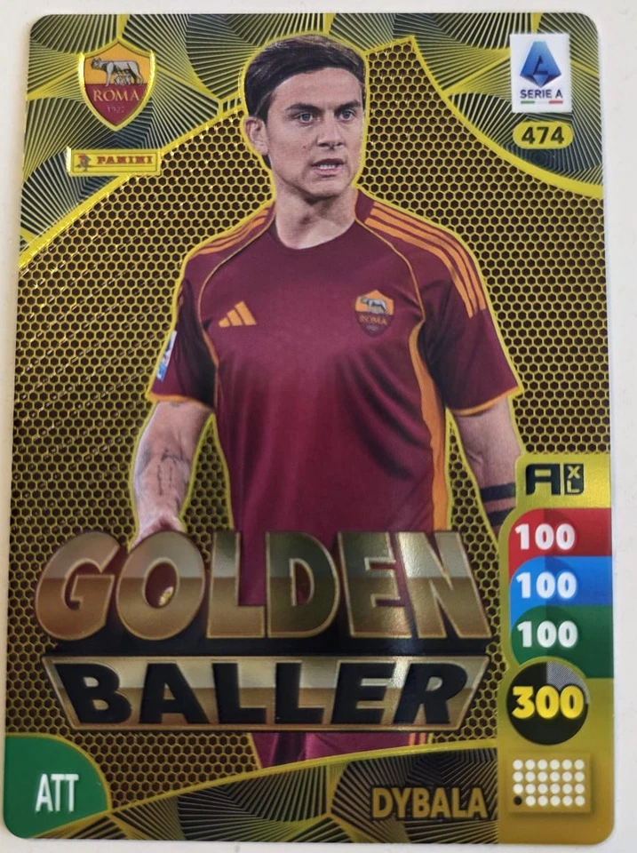 Panini Calciatori Adrenalyn XL 2025-26 - Dybala Golden Baller - Immagine 1 di 1