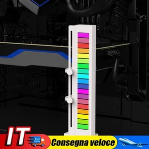 5V 3Pin ARGB Sync Video Card Holder Adjustable Vertical GPU Bracket (Silver) - Afbeelding 1 van 7