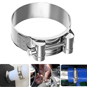 304 Hose Clamp Fuel Line Clamp Automotive Applications Stable Fastening Effect - Picture 1 of 26