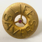 Vintage LIFE SAVERS Corporate Employee Tie Pin 3/4" Across RARE 1/20 10kt Gold