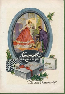 Magazine Ad - 1920 - Nunnally's Candy of the South - Christmas - (color) - Picture 1 of 1