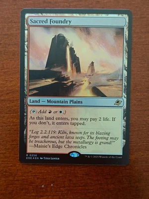 Folha MTG Sacred Foundry Edge of Eternities - Imagem 1 de 2