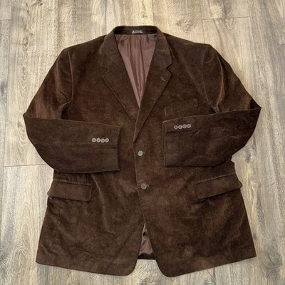 Zagato Men's Blazer 50R Brown Elephant Textured Corduroy Sport Coat Jacket - Image 1 of 4