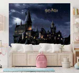 252x182cm Papel pintado Mural para Dormitorio Infantil Foto Pared Harry Potter Hogward - Imagen 1 de 8