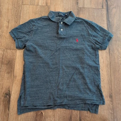 Polo Ralph Lauren Youth Medium Polo Shirt 19x23 Golf Preppy Navy Red Horse - Image 1 of 4