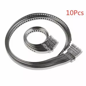 10X UNIVERSAL STAINLESS STEEL CLAMP CLIPS SET FOR DRIVESHAFT CV JOINTS BOOT KIT - Picture 1 of 6