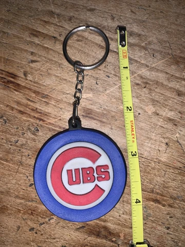 1999 Vintage Chicago Cubs 3D PVC Keychain 4.5” Cover