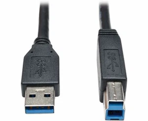 HP Black 2M USB 3.0 SuperSpeed Data Device Transfer USB A to B Cable High Speed - Picture 1 of 6